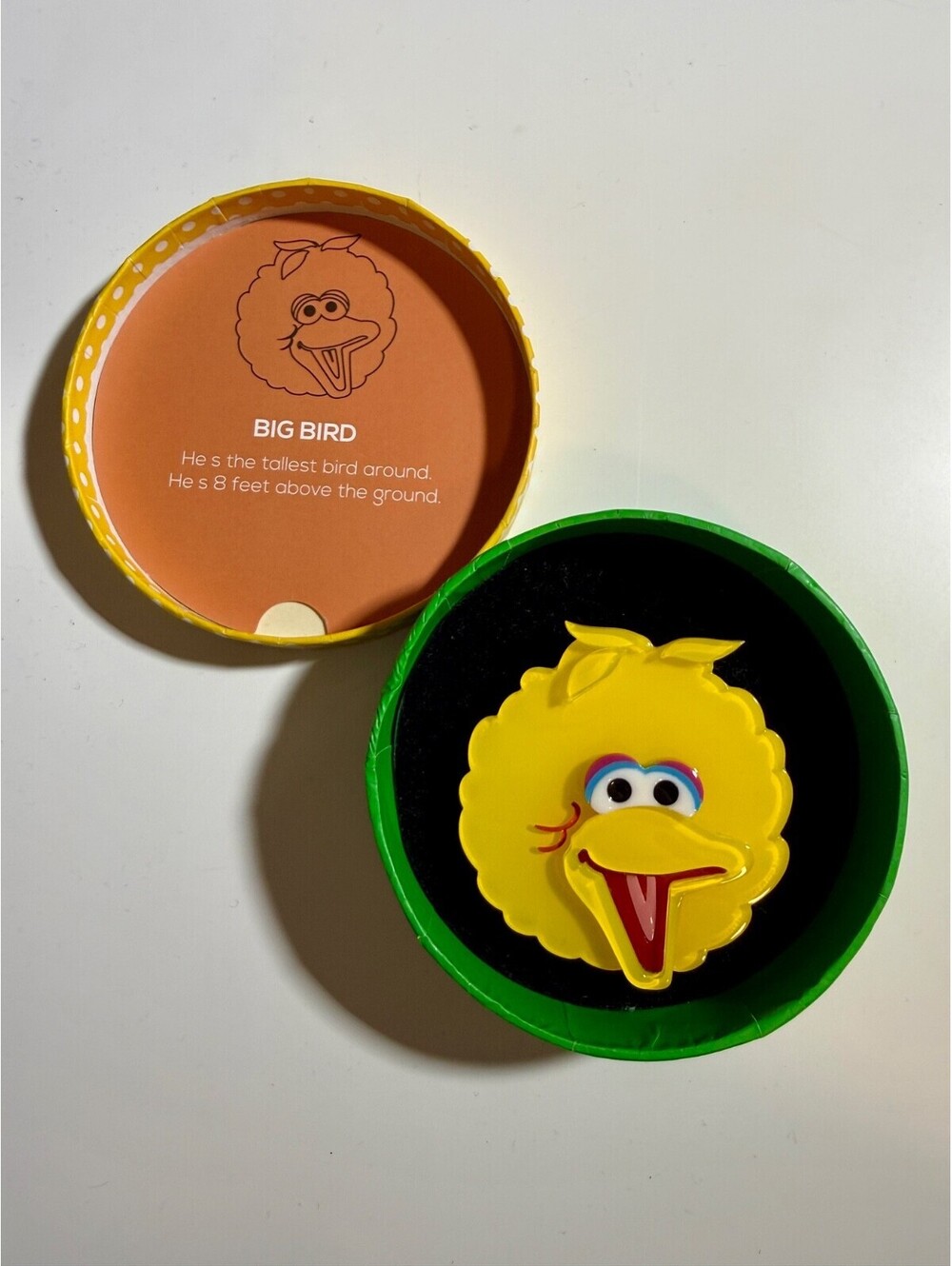 Big Bird - Erstwilder x Sesame Street 2019 Cartoon Brooch Pin Rare in Box No Tag